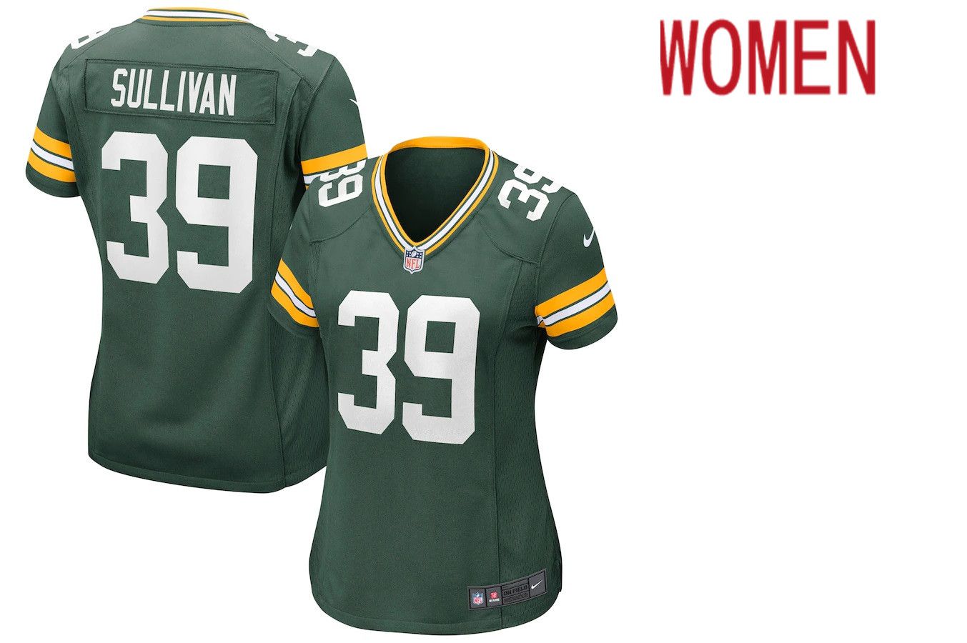 Women Green Bay Packers #39 Chandon Sullivan Nike Green Game NFL Jersey